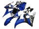 Bleu Blanc Noir Brillant Yamalube Carénage Moto Yamaha YZF R6S 2006-2009