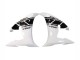 Blanc Noir Brillant Carénages Moto Yamaha YZF R6 2003-2004