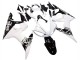 Blanc Noir Brillant Carénage Moto Yamaha YZF R6S 2006-2009