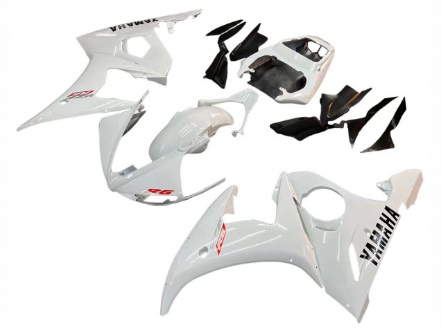 Blanc Kits Carénages Moto Yamaha YZF R6S 2006-2009
