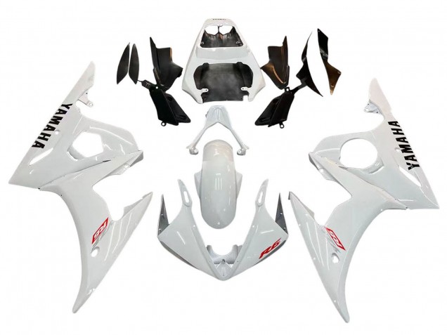 Blanc Kits Carénages Moto Yamaha YZF R6S 2006-2009