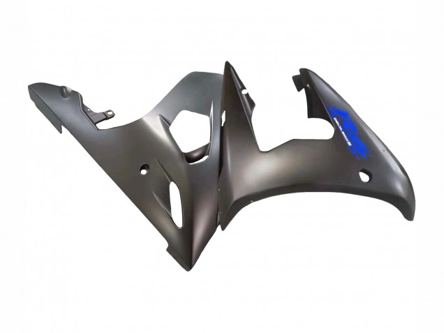 Noir Mat Bleu Carénage Moto Yamaha YZF R6 2003-2004