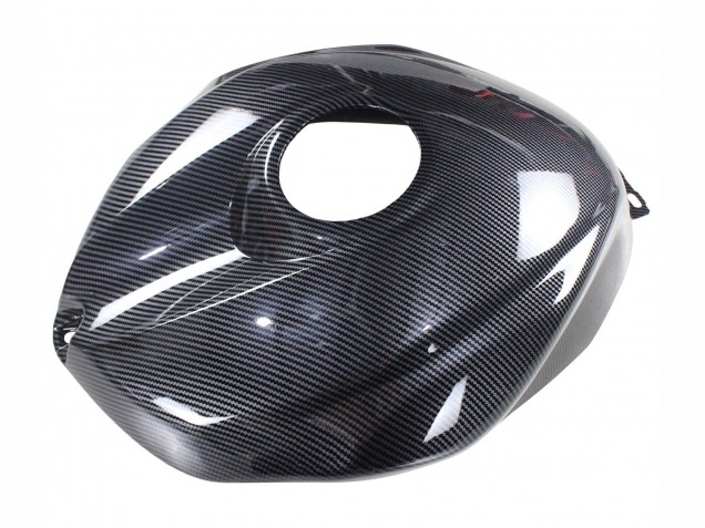 Gris Noir Fibre de Carbone Style Carénage Moto Yamaha YZF 600 R6 2008-2016