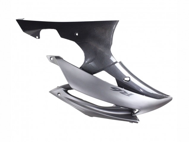 Gris Noir Fibre de Carbone Style Carénage Moto Yamaha YZF 600 R6 2008-2016