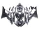 Gris Noir Fibre de Carbone Style Carénage Moto Yamaha YZF 600 R6 2008-2016