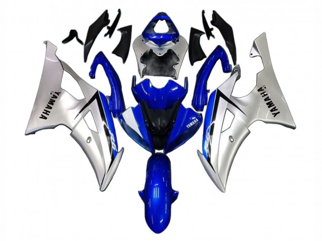 Argent Bleu Carénage Moto Yamaha YZF 600 R6 2008-2016