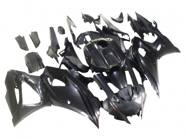 Noir Fibre de Carbone Carénage Moto Yamaha YZF R7 2021-2024