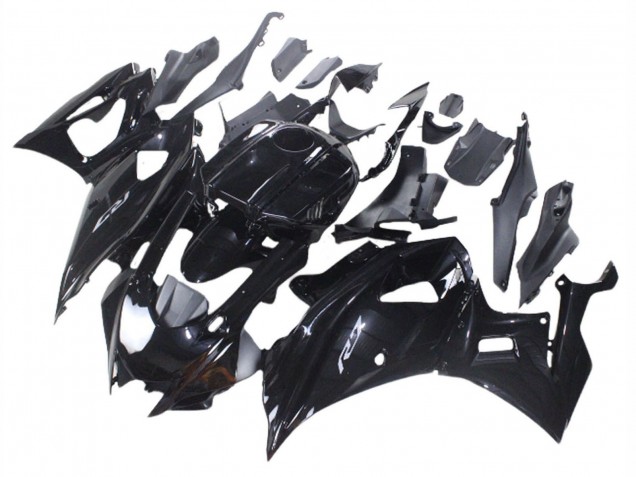 Noir Brillant Carénage Moto Yamaha YZF R7 2021-2024