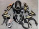Noir Brillant Or Elf Neige Carénage Moto Kawasaki ZX10R 2021-2025