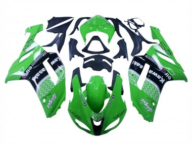 Vert Noir Ninja Carénage Moto Kawasaki ZX6R 2007-2008 Pas Chère