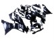 Noir Brillant Blanc Carénage Moto Kawasaki ZX6R 2019-2022