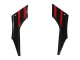 Rouge Noir Carénage Moto Kawasaki EX300 2013-2024