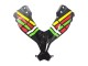 Noir Brillant Jaune Rouge Vert Bleu Blanc Carénage Moto Kawasaki EX300 2013-2024