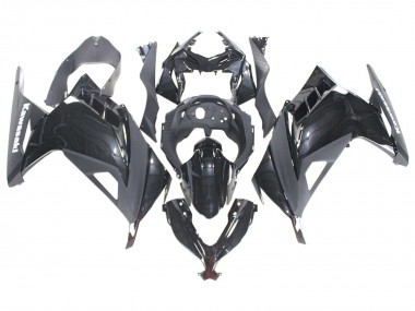 Noir Brillant Carénage Moto Kawasaki EX300 2013-2024 Pas Chère