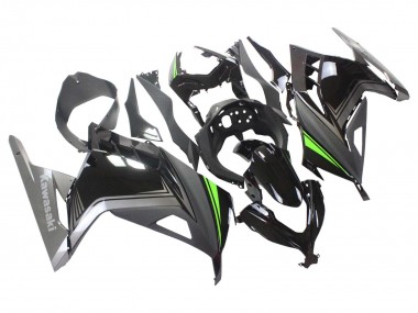 Noir Brillant Noir Mat Vert Carénage Moto Kawasaki EX300 2013-2024 Pas Chère