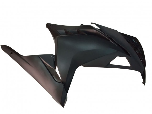 Noir Brillant Noir Mat Carénages Moto Kawasaki EX300 2013-2024