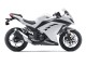 Blanc Noir Carénage Moto Kawasaki EX300 2013-2024