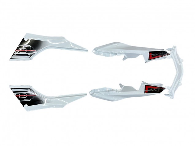 Blanc Rouge Noir Carénage Moto Kawasaki EX300 2013-2024