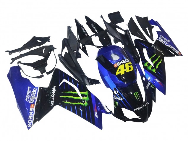 Bleu Noir Vert Monstre 46 Carénage Moto Aprilia RS125 2006-2011