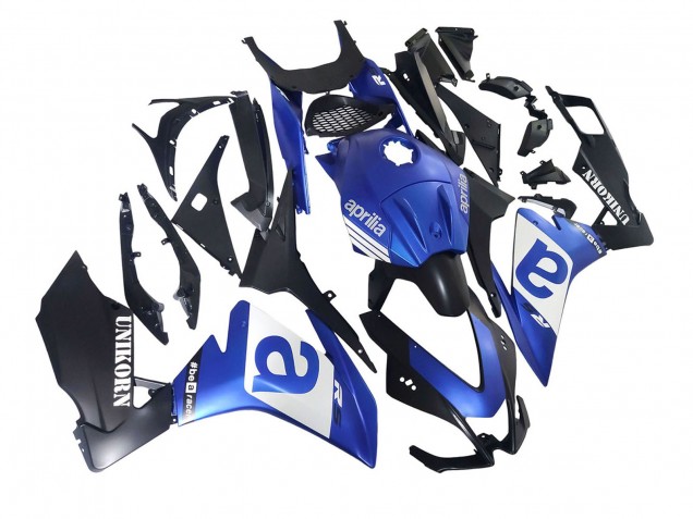 Bleu Blanc Noir Mat Carénage Moto Aprilia RS4 50 125 2012-2018