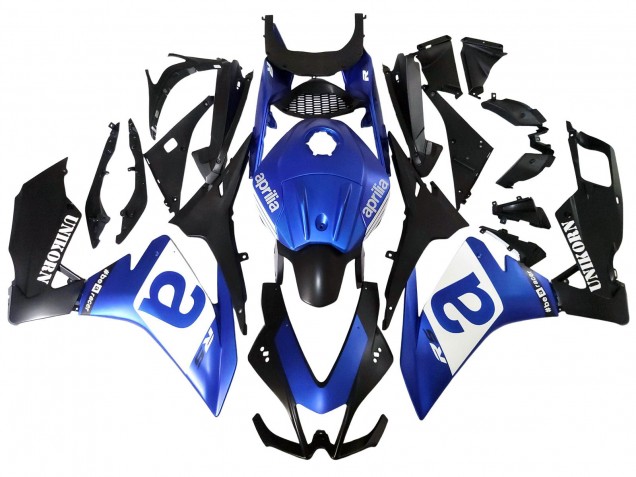 Bleu Blanc Noir Mat Carénage Moto Aprilia RS4 50 125 2012-2018