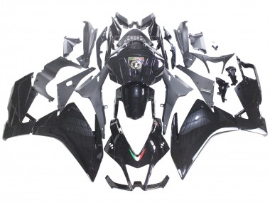 Noir Brillant Carénage Moto Aprilia RS4 50 125 2012-2018 Pas Chère