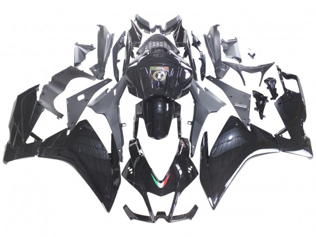 Noir Brillant Carénage Moto Aprilia RS4 50 125 2012-2018