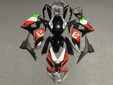 Blanc Vert Rouge Noir Brillant Carénage Moto Aprilia RS4 50 125 2012-2018 Pas Chère