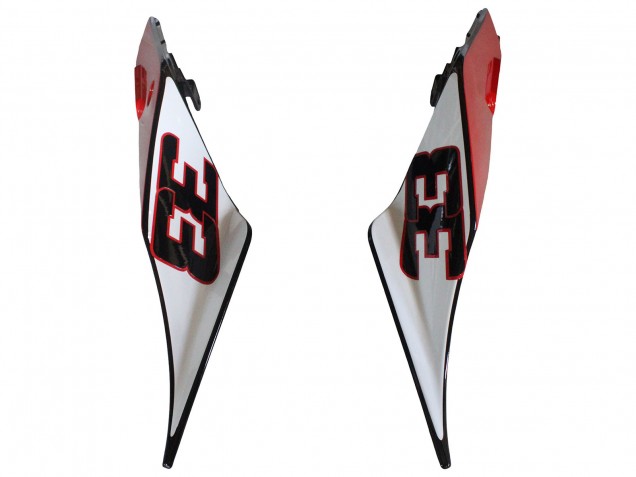 Argent Rouge Noir Brillant Carénage Moto Aprilia RS4 50 125 2012-2019