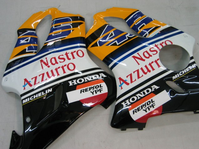 Jaune Bleu Blanc Noir Nastro Azzurro Carénage Moto Honda CBR600 F4i 2004-2007