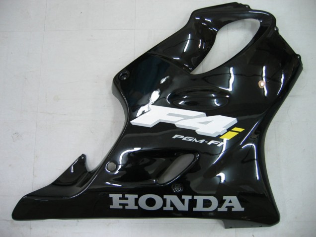 Noir Brillant Carénage Moto Honda CBR600 F4i 2004-2007