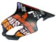 Noir Mat Orange Rossi Carénage Moto Honda CBR600 F4i 2004-2007
