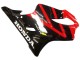 Rouge Noir Brillant Carénages Moto Honda CBR600 F4i 2004-2007