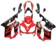 Rouge Noir Brillant Carénages Moto Honda CBR600 F4i 2004-2007