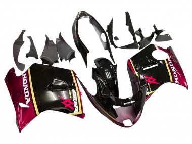 Noir Brillant Rouge Jaune Carénage Moto Honda CBR1100XX Blackbird 1996-2007 Pas Chère