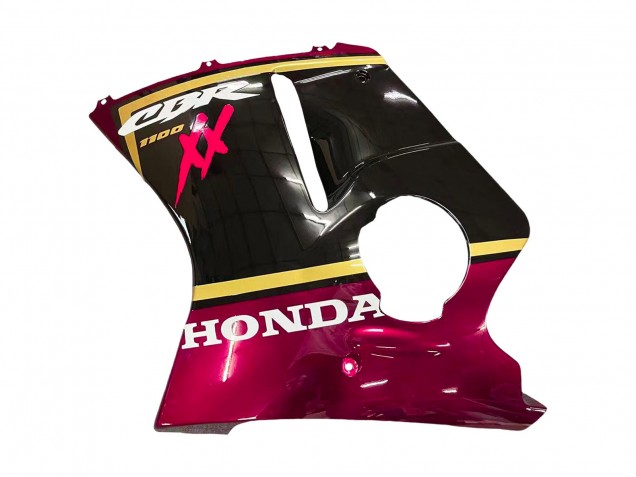 Noir Brillant Rouge Jaune Carénage Moto Honda CBR1100XX Blackbird 1996-2007