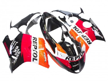 Orange Blanc Rouge Noir Brillant Repsol Carénage Moto ABS Honda CBR1100XX Blackbird 1996-2007 Pas Chère