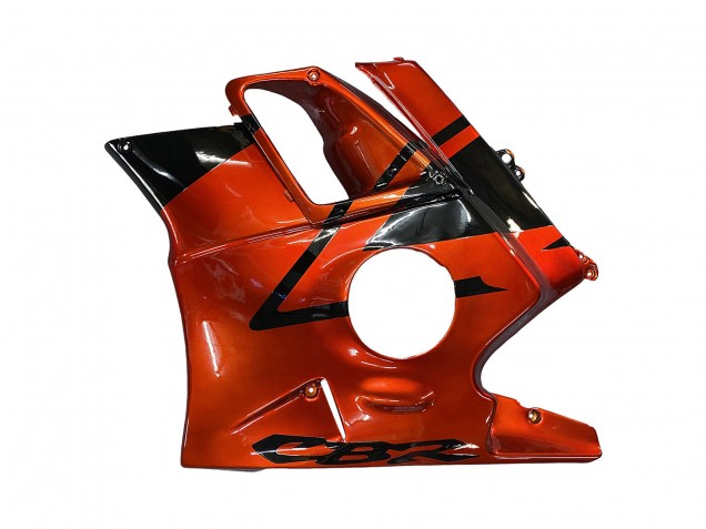 Orange Noir Brillant Carénage Moto Honda CBR600 F2 1991-1994