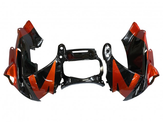 Orange Noir Brillant Carénage Moto Honda CBR600 F2 1991-1994