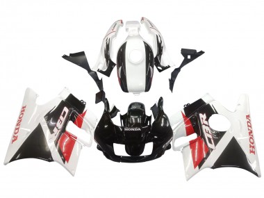 Blanc Rouge Noir Brillant Carénage Moto Honda CBR600 F2 1991-1994 Pas Chère