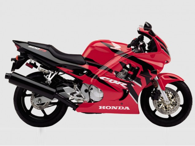 Rouge Noir Brillant Carénages Moto Honda CBR600 F3 1997-1998
