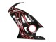 Rouge Noir Brillant Kits Carénages Moto Honda CBR600 F3 1997-1998