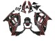 Rouge Noir Brillant Kits Carénages Moto Honda CBR600 F3 1997-1998