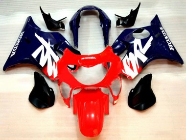 Rouge Bleu Foncé Violet Carénage Moto Honda CBR600 F4 1999-2000 Pas Chère