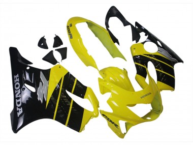 Jaune Noir Brillant Carénage Moto Honda CBR600 F4 1999-2000 Pas Chère