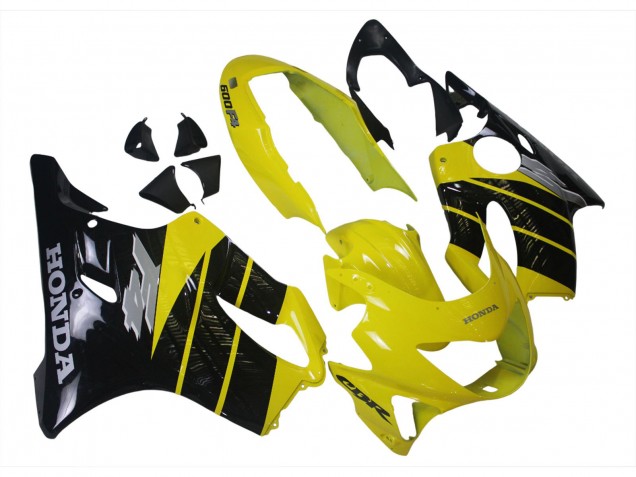 Jaune Noir Brillant Carénage Moto Honda CBR600 F4 1999-2000