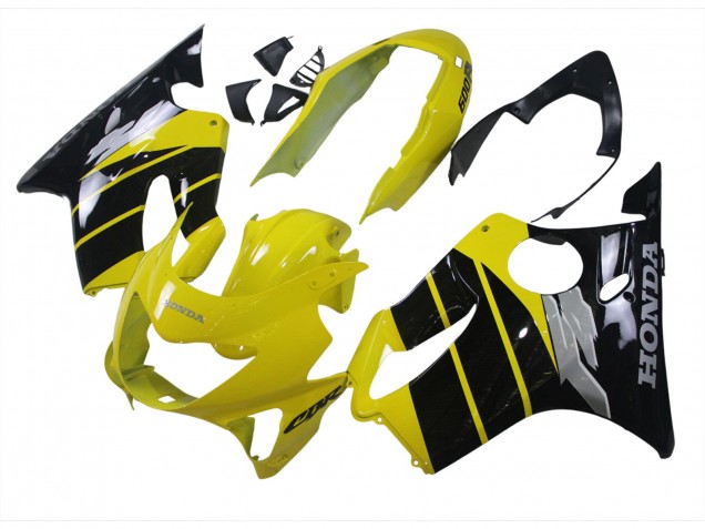 Jaune Noir Brillant Carénage Moto Honda CBR600 F4 1999-2000