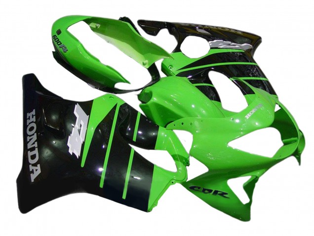 Vert Noir Brillant Carénage Moto Honda CBR600 F4 1999-2000