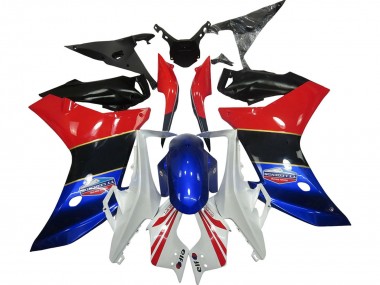 Blanc Rouge Bleu Noir Brillant Carénage Moto Honda CBR600F 2011-2013 Pas Chère