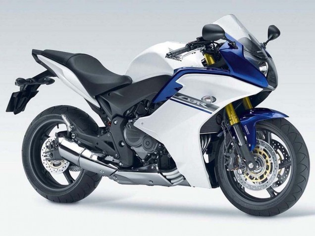 Blanc Bleu Carénage Moto Honda CBR600F 2011-2013